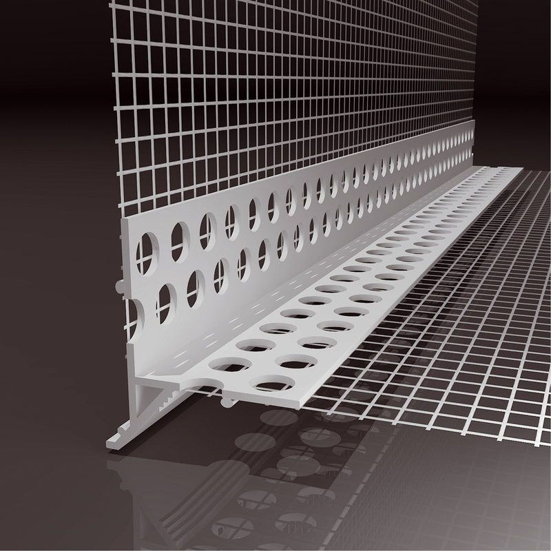 Perfil goterón oculto con ala 4 mm