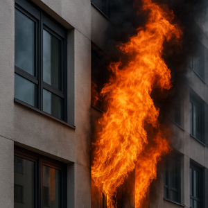 Incendio en fachada